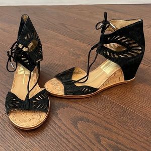 Dolce Vita Black Wedges